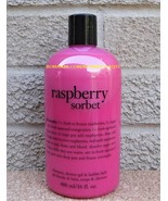 Philosophy Raspberry Sorbet 3 in 1 Shampoo Shower Gel Bubble Bath 16 Oz Sealed - £15.81 GBP