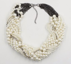2019 New fashion Z bib collar necklace chunky luxury choker simulated pearl ! - $24.95