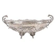 Ancien 800 Argent Pieds Plat Avec Poignées - $31,413.97 MXN