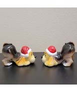 VTG Christmas Anthropomorphic Hound Dog Puppies Santa Figures Beagle Mid... - $19.44 CAD