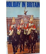 Vintage 1960&#39;s Travel In Britain Poster Trooping of Colour 40&quot; x 29&quot; - £25.34 GBP