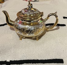 Moroccan gold teapot - Moroccan brass teapot- Moroccan silver brass Teapot - $137.75