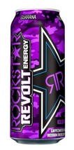 6 Cans Of Rockstar Revolt Grape  Energy Drink 16 oz Each -Free Shipping - £29.57 GBP