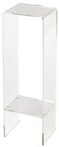 Plant Stand Modern Contemporary Clear Acrylic 1 -Shelf Display - £469.95 GBP