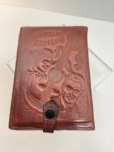 Rare 1950&#39;s Leather Wallet Amalia Rodrigues Alberto Ribeiro Portugal - £23.68 GBP