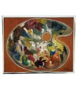 1984 Ruth Ashbrook Acrylic Painting Color Palette in 10.25 x 8.25 Silver... - £52.24 GBP