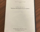 A Piano Recital of Kimberly Richardson and Joe Guthrie DVD 2009 - £3.15 GBP