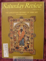 Saturday Review March 23 1968 Irish Art Book Of Kells Nancy Hale - £6.76 GBP