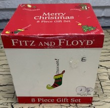 Fitz And Floyd Merry Christmas Dinnerware Plate Mug Cup Set Xmas Tree Holiday - £19.17 GBP