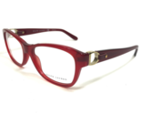 Ralph Lauren Eyeglasses Frames RL 6113Q 5458 Red Gold Leather Cat Eye 52... - $32.51