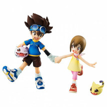 Megahouse Taichi &amp; Hikari with Digimon GEM Series Figure - £114.59 GBP