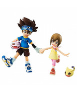 Megahouse Taichi &amp; Hikari with Digimon GEM Series Figure - £112.76 GBP