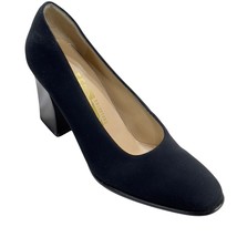 SALVATORE FERRAGAMO Women&#39;s Shoes Black Fabric Pumps Size 6AA - $1,370.43 MXN