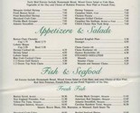 Straub&#39;s Fine Seafood Restaurant Menu Altamonte Springs Florida1990&#39;s - £14.01 GBP