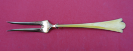 Lilje by Th. Olsens Sterling Silver Pickle Fork vermeil enameled yellow ... - $68.31