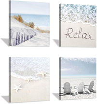 Mothers Day Gifts for Mom Women Her, Coastal Artwork Beach Wall Art: Starfish &amp;  - £60.81 GBP
