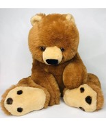 Vintage Mary Meyer Stuffed Plush Chestnut Brown Sitting Bear 16&quot; - $39.36 CAD