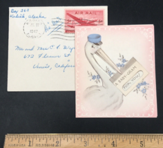 1947 Baby-Gram Announcement Stork Stanley Greeting Card USA w/Envelope Kodiak AK - £14.48 GBP