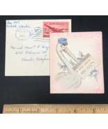 1947 Baby-Gram Announcement Stork Stanley Greeting Card USA w/Envelope K... - £14.59 GBP
