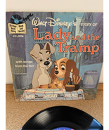 Lady and the Tramp Read Along Book and 7” Record  Disney 24 Page #307 33... - £9.03 GBP