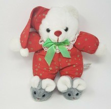 Vintage House Of Lloyd Christmas Glow In Dark Teddy Bear Stuffed Animal Plush - £63.60 GBP