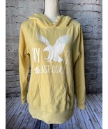 American Eagle Outfitters Mustard Hoodie Pullover Womens M - $8.71