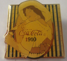 Coca-Cola Pin Girl with the Straight Sided Bottle on Calendar  1910 - $4.70