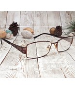 Saks Fifth Avenue Brown Metal Eyeglasses FRAMES ONLY - Saks 265 0DY6 53-... - $34.13