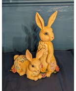 Jim Shore Heartwood Creek Honey Bunnies 2014 #4040541 Rare 2 Rabbit Figu... - $57.87