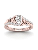 Authenticity Guarantee 
14K Rose Gold 5/8ct TDW Diamond Bypass Promise Ring - £1,071.12 GBP