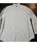 Chestnut Hill Pinstriped Button Down Shirt Long Sleeve Pima Cotton Mens ... - $16.73