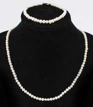 Sublime Vintage 585 GH 14k Gold Clasp Freshwater Pearl Necklace Bracelet... - £116.80 GBP