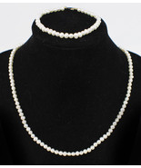 Sublime Vintage 585 GH 14k Gold Clasp Freshwater Pearl Necklace Bracelet... - £116.84 GBP