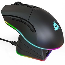 KLIM Blaze Pro Rechargeable Wireless Gaming Mouse with Charging Dock RGB + High- - £58.20 GBP