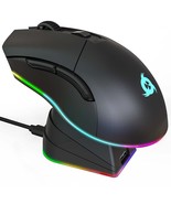 KLIM Blaze Pro Rechargeable Wireless Gaming Mouse with Charging Dock RGB... - £58.18 GBP