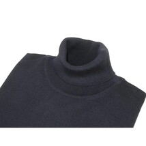 Men PRINCELY Italian Wool Blend Turtle Neck Pullover Slim 84001-80 Dark Navy 161 image 6