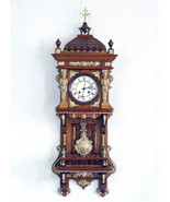 German Wall Clock - Wood, Walnut - the end of the 19th century - $1,950.00