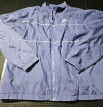 Adidas Track Jacket Windbreaker Full Zip Long Sleeve Mock Neck Mens Size XL - $283.92 MXN