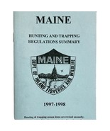 Maine 1997-98 Hunting &amp; Trapping Regulations Vintage 1st Printing Bookle... - $27.34 CAD