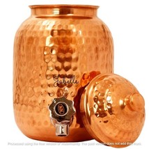 Copper Hammered Designer Joint Free Water Pot  2Ltr - €72,49 EUR