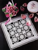 8X Advanced Blossoms Southern Hospitality Roses of Picardy Crochet Doily... - $9.99