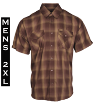 Dixxon Flannel - Wyatt Bamboo Shirt - Short Sleeve - Men&#39;s 2XL - £55.08 GBP