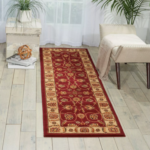 NOURISON PARAMOUNT Beige Área de Alfombra 66cm x 221cm - Rojo - $44.53