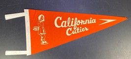 Vintage 1960s The California Cuties Baseball Pennant Orange 17.5&quot; - $37.62