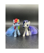 My Little Pony Ponies Toys Rainbow Dash Unicorn White Purple Hasbro - $7.84