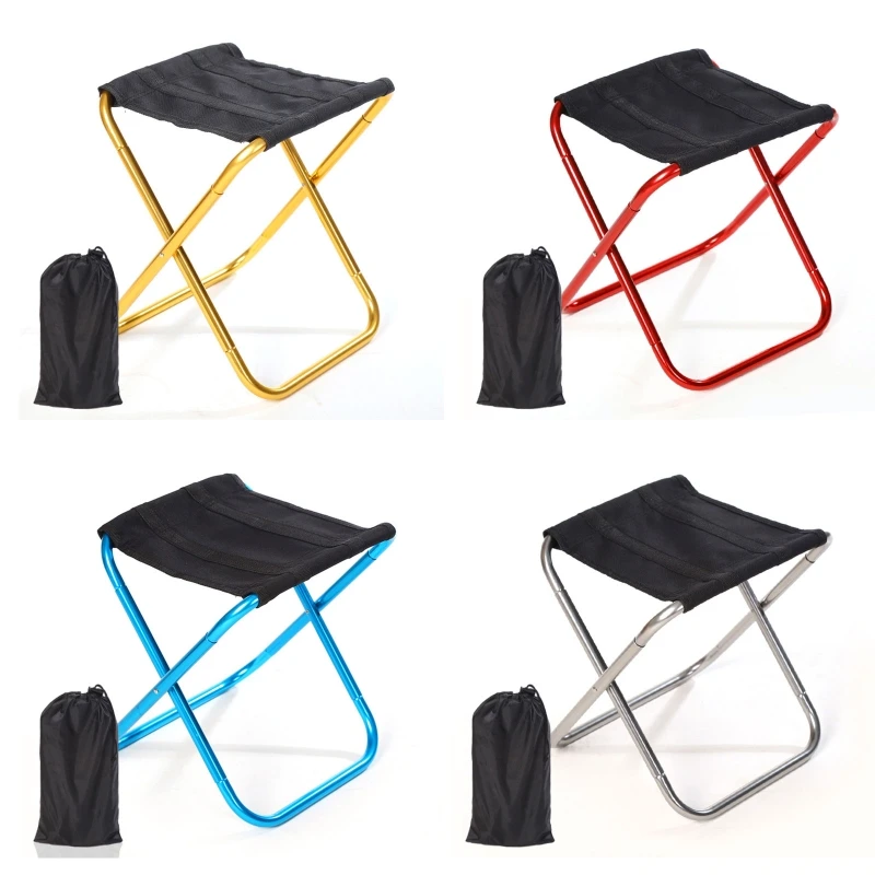 Folding Small Stool for Subway Train Travel  Camping Fishing BBQ Chair - £14.37 GBP+