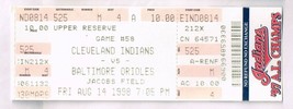 Chris Hoiles 2 Grand Slams In On Game Full unused ticket August 14th 1998 - £227.84 GBP