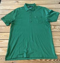 Travis Mathew Men’s Short Sleeve Polo Shirt Size L Green BL - £15.45 GBP