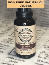 Via Natural 100% Pure Natural Oil Jojoba For Skin &amp; Hair 1 Fl Oz - £4.68 GBP