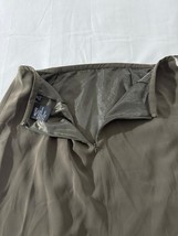 Kasper Women's Brown Rear Zip & Slit Pull-On Skirt Size 12P Measured Waist 32" image 4